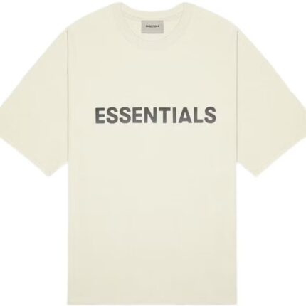 Fear of God Essentials Boxy T-Shirt Applique Logo Buttercream