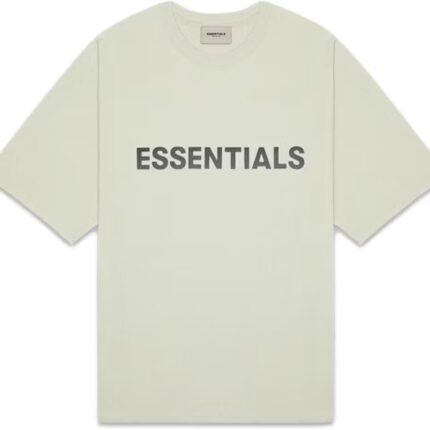 Fear of God Essentials Boxy T-Shirt Applique Logo Alfalfa Sage