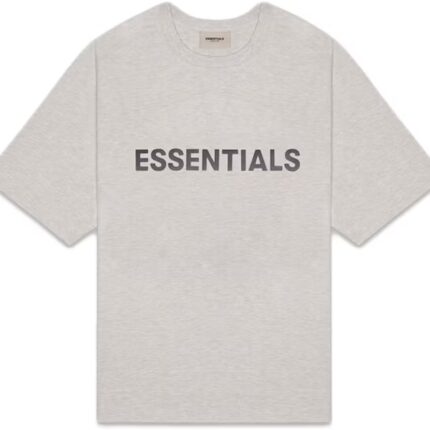 Fear of God Essentials Boxy T-Shirt Applique Logo Heather