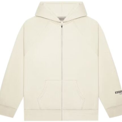 Fear of God Essentials Full Zip Up Hoodie Applique Logo