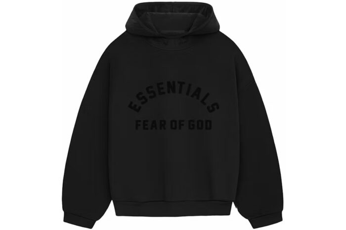 Fear of God Essentials Nylon Fleece Hoodie Jet Black/Jet Black