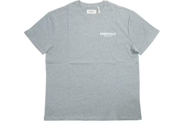 Fear of God Essentials Boxy Logo T-shirt Grey