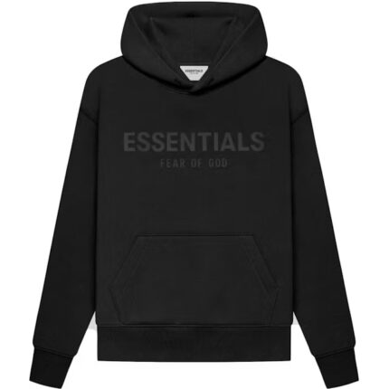 Fear of God Essentials Kids Pull-Over Hoodie Black/Stretch Limo