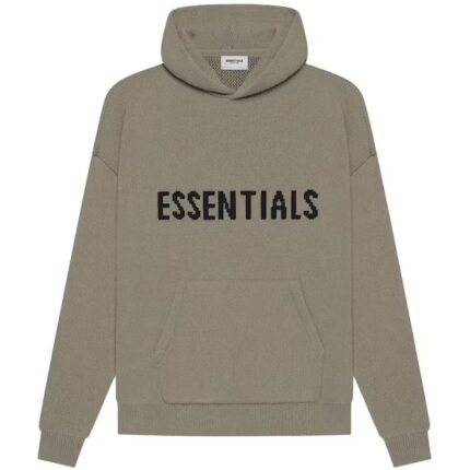 Fear of God Essentials Knit Pullover Hoodie (SS21) Taupe