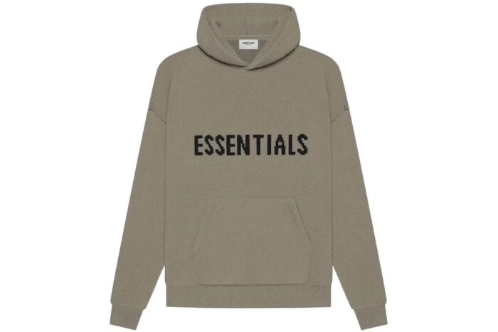 Fear of God Essentials Knit Pullover Hoodie (SS21) Taupe