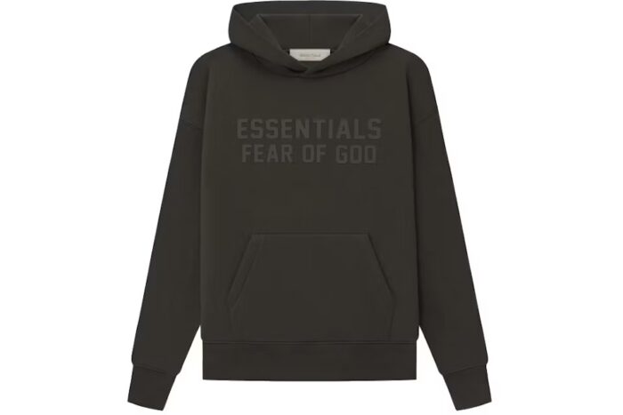 Fear of God Essentials Kids Hoodie Off Black