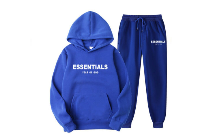 Essentials Hoodie Fear of God TrackSuit Blue