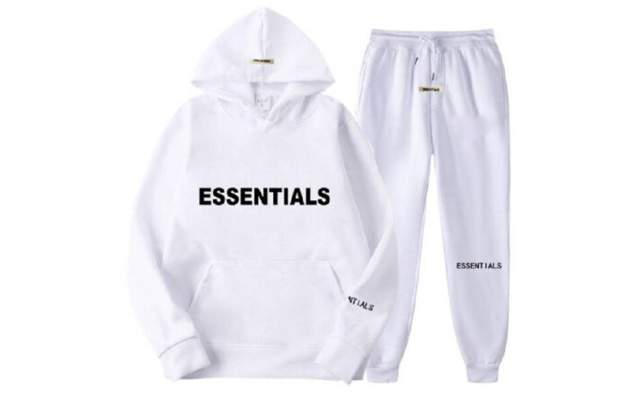 Explore the Fear of God Essentials White Tracksuit. Discover high-quality design and comfort. Shop now to upgrade your casual style with premium fashion essentials.