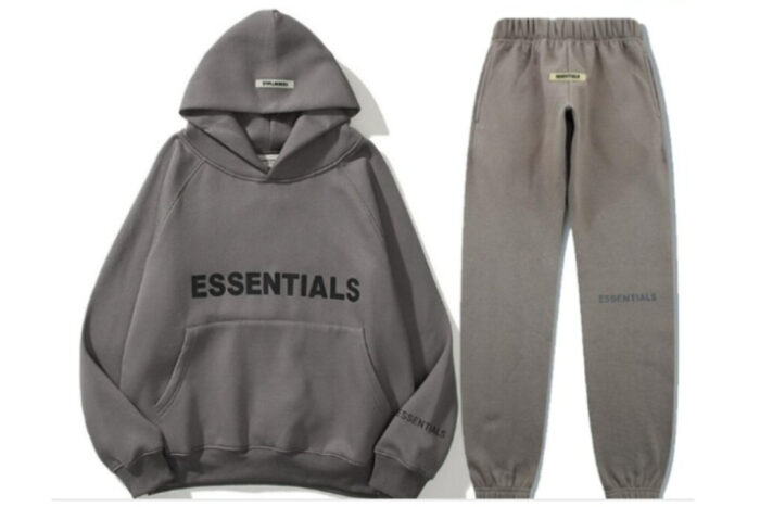 Essentials Hoodie Fear of God Gray TrackSuit Brown